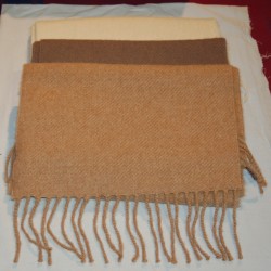 Echarpe tissée Echarpe tissée 100 % alpaga. Frangée et unisexe