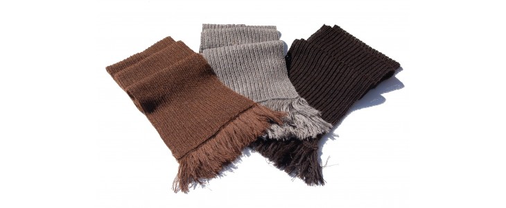 Knitted scarves