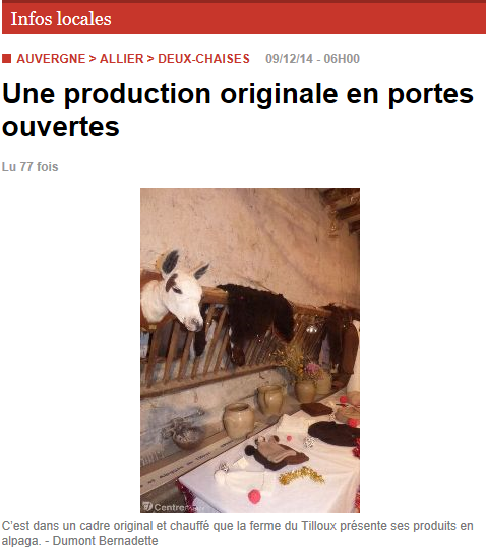 Une production originale en portes ouvertes